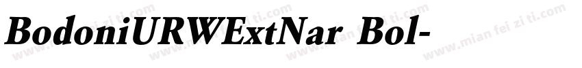 BodoniURWExtNar Bol字体转换
